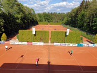 Pohled na dvorce ze střechy