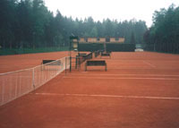 Pohled na arel ze zadnch dvorc