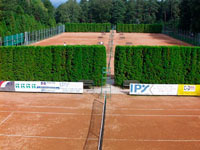 Pohled na arel z budovy