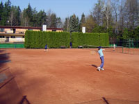 Pohled ze zadnch dvorc