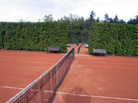 Pohled na zadn dvorce