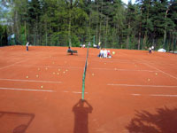 Pohled na zadn dvorce