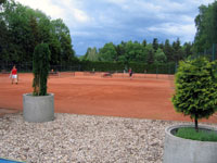 Pohled na zadn dvorce