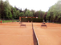 Pohled ze zadnch dvorc na arel