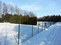 Pohled na arel v zim