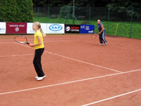 astnci turnaje zleva :  Dominika Marlkov, Jan Marlek