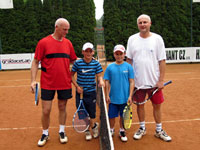 Foto po utkn zleva :  Milo Jadamus, Adam Jadamus, Dominik Szturc, Slvek Szturc