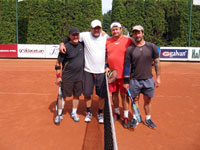 Semifinalist zleva :  Ji Wawrzyczek, Petr Sikora, Bogdan Chromik, Radek Krenelok