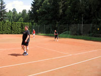 astnci turnaje zleva :  Jan Krzy, Miroslav Konen