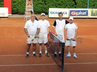 Finlov foto zleva :  Roman Huka, Marek trba, Martin Gajdzica, Jindich Szkandera