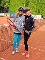 astnci turnaje zleva :  Mia Schimandlov, Tea Schimandlov