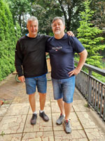 astnci turnaje zleva :  Milan Rusz, Miroslav Jva