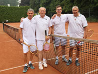 astnci turnaje zleva :  Tom Sikora, Petr Kimer, Roman Rusz, Milan Rusz