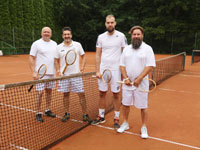 astnci turnaje zleva :  Pavel Sli, Jaroslav ufi, Jakub Zoubek, Martin Delong