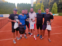 Medailist� dvouhra do 54 let zleva :  Daniel Klimek, Petr Cieslar, Bogdan Haratyk, Michal Zachara