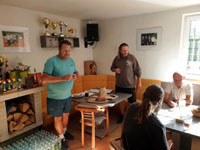 Oslavenci zleva :  Bogdan Chromik, Patrik Cieslar