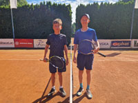 Finalist dvouhry zleva :  Filip Horek, Miroslav Hrdlika