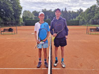Semifinalist dvouhry zleva :  Richard Peek, Miroslav Hrdlika